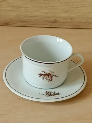 Juego 8 Tazas Café Vintage Porcelana