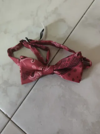 Papillon bambino fantasia bandana rosso