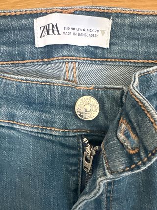 Vaqueros azul mujer T38 Zara