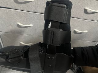 Bota ortopédica negra