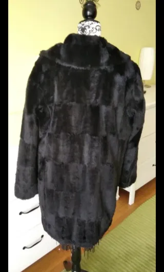 Abrigo fiesta negro talla L