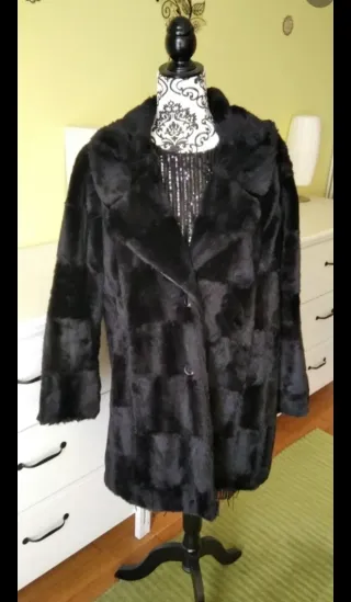 Abrigo fiesta negro talla L