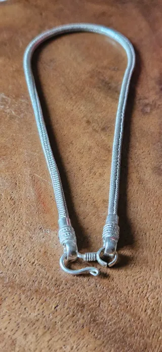 Collana snake in argento