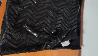 Shorts de lentejuelas negros