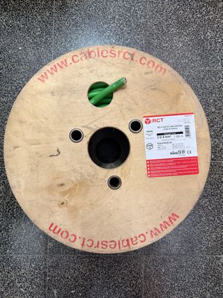 Cable RCT 3x4mm² 100m libre de Halógenos Verde