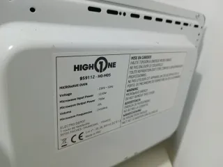 Microondas blanco HIGH ONE