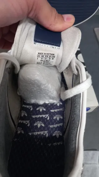 Zapatillas Adidas Originales Blancas y Azules