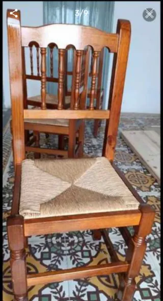 4 Sillas Rústicas