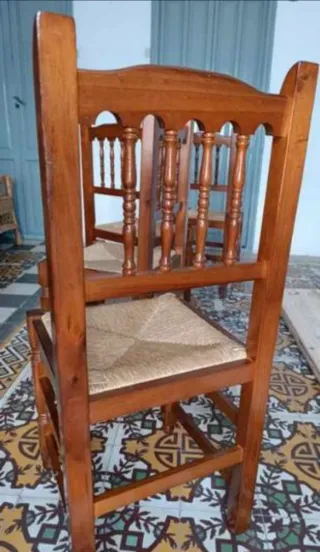 4 Sillas Rústicas