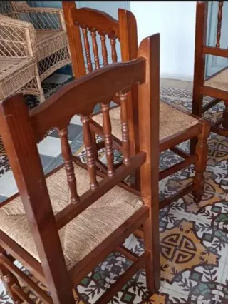 4 Sillas Rústicas