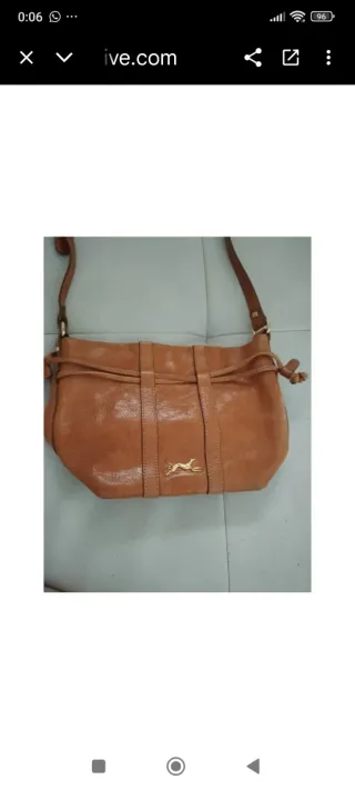 Bolso Bimba y Lola Piel Marrón Dorado