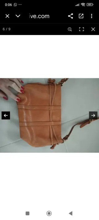 Bolso Bimba y Lola Piel Marrón Dorado