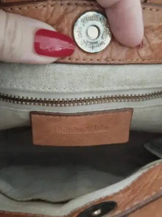 Bolso Bimba y Lola Piel Marrón Dorado