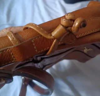 Bolso Bimba y Lola Piel Marrón Dorado