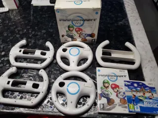 Mario Kart Wii + 5 Volantes Wii + sports resort