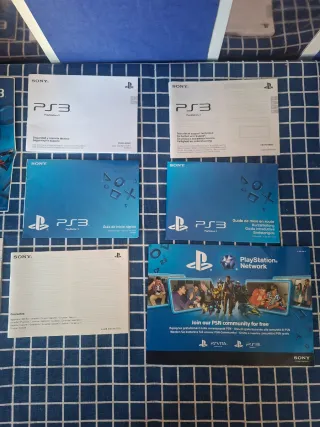 PS3 SUPERSLIM MANUALES ORIGINALES