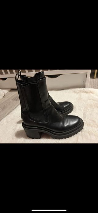 Botines Zara tacón grueso talla 39