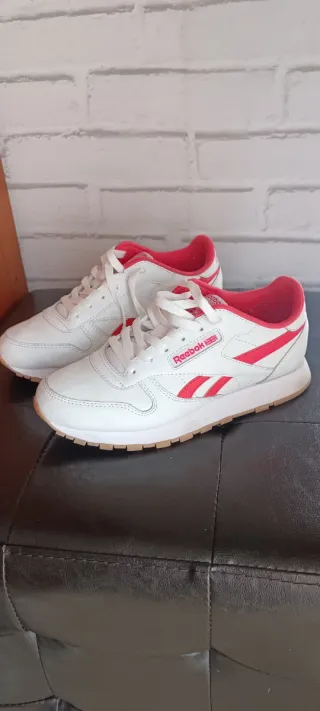 Zapatillas Reebok Mujer Blancas y Rojas