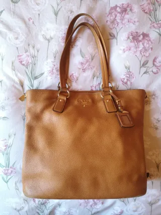 Borsa pelle ascellare Prada