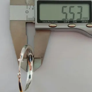 Pendientes aro de plata