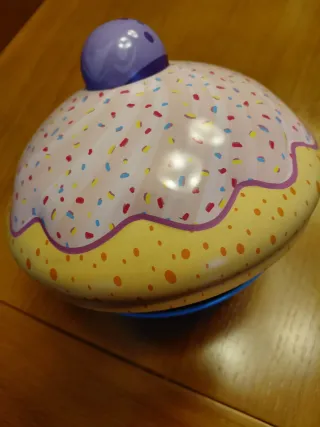 Caja metálica cupcake galletas/caramelos