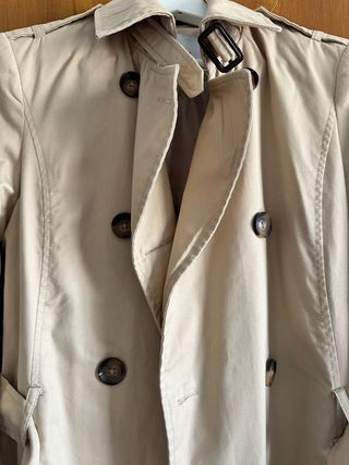 Gabardina Stradivarius Beige Talla M