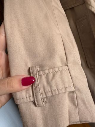 Gabardina Stradivarius Beige Talla M
