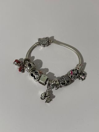Pulsera Pandora Plata con Dijes