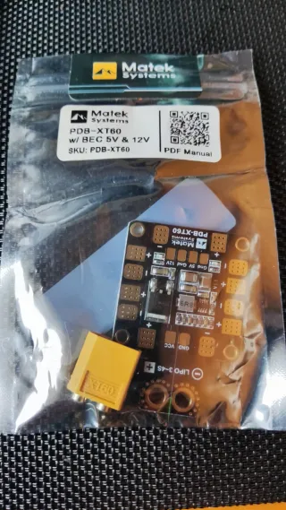 PDB XT60 con BEC 5V y 12V