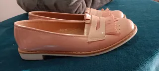 Zapatos charol rosa salmón