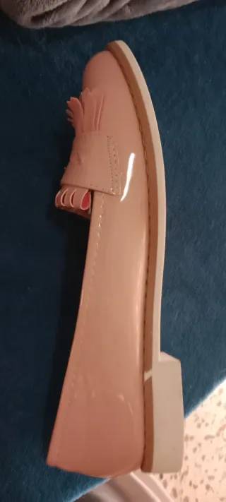 Zapatos charol rosa salmón