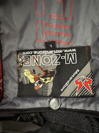 Chaqueta Moto Negra y Rosa Talla L