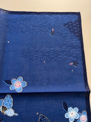 Pañuelo japonés Aizome nuevo