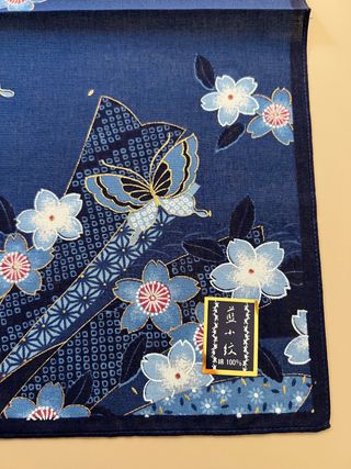 Pañuelo japonés Aizome nuevo