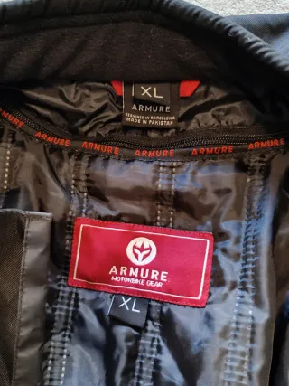 Chaqueta Moto Armure Negra XL