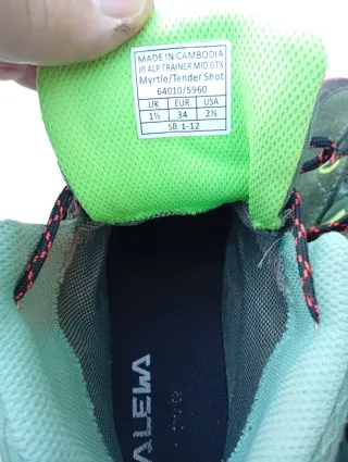 Scarponi trekking bimbo Salewa n. 34