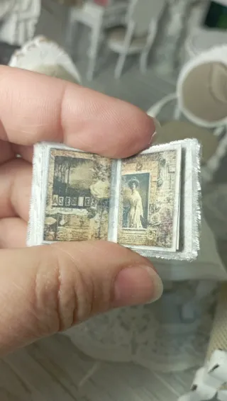 Libro Shabby Chic Miniatura Dollhouse 1:12