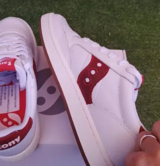 Zapatillas Saucony Mujer Blancas y Rojas Nuevas