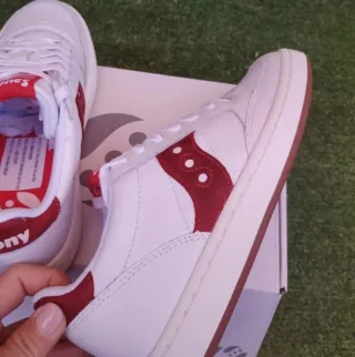 Zapatillas Saucony Mujer Blancas y Rojas Nuevas