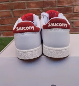 Zapatillas Saucony Mujer Blancas y Rojas Nuevas