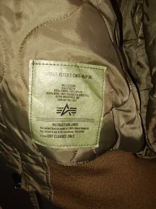 Chaqueta Alpha Industries CWU-45P