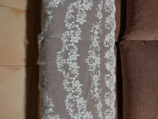 Mantilla Fallera Huertana Blanca