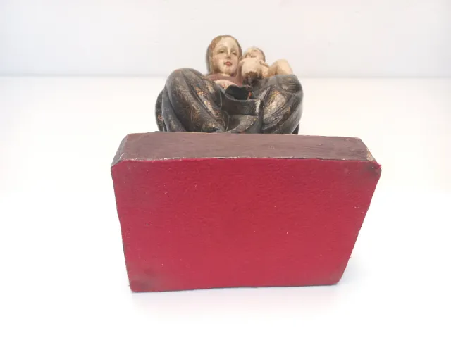 Antigua Virgen Talla Madera 50cm