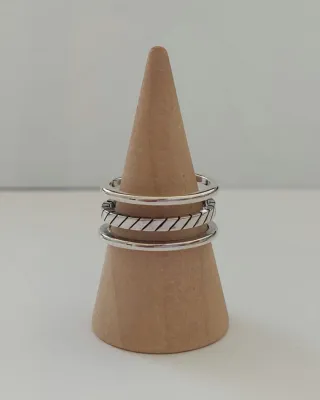 Anillo ajustable de plata