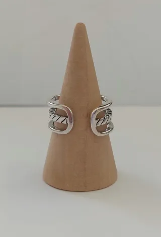 Anillo ajustable de plata