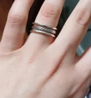 Anillo ajustable de plata