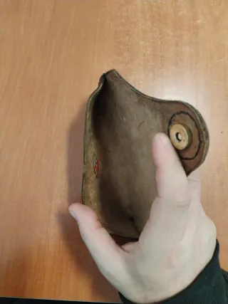 Funda de cuero para gafas artesanal