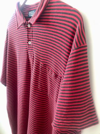 Polo Ralph Lauren Rayas Rojas/Grises Hombre XL
