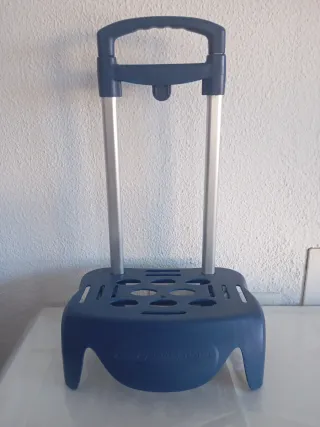 Carro para mochila azul