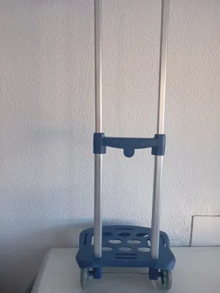 Carro para mochila azul